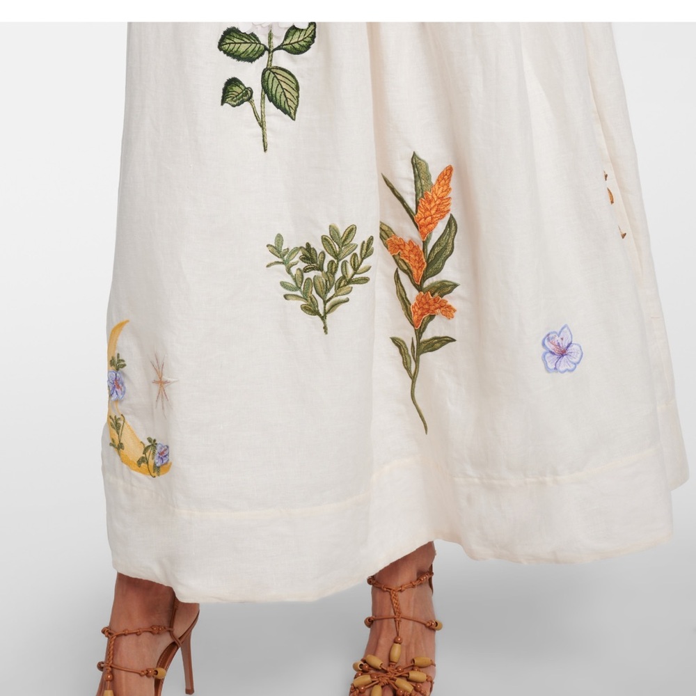 Agua by Agua Bendita TANGELO WILD MAXI SKIRT

Embroidered Appliqués - Picture 5 of 13